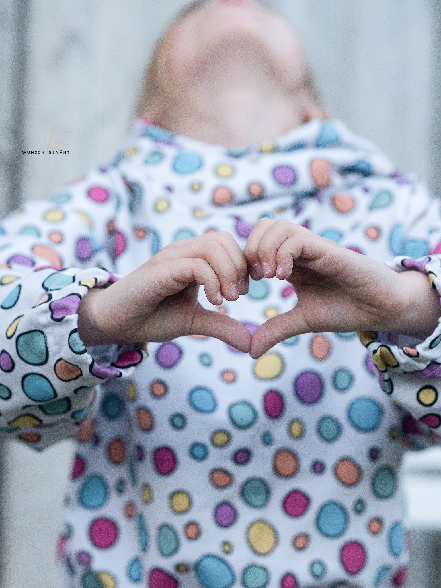 0,5m Bio-Sommersweat Unicorn Dreams Kombi Kreise hell