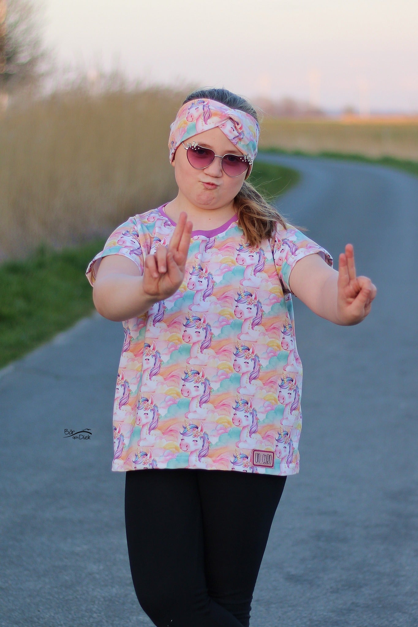 0,5m Bio-Sommersweat Unicorn Dreams AOP