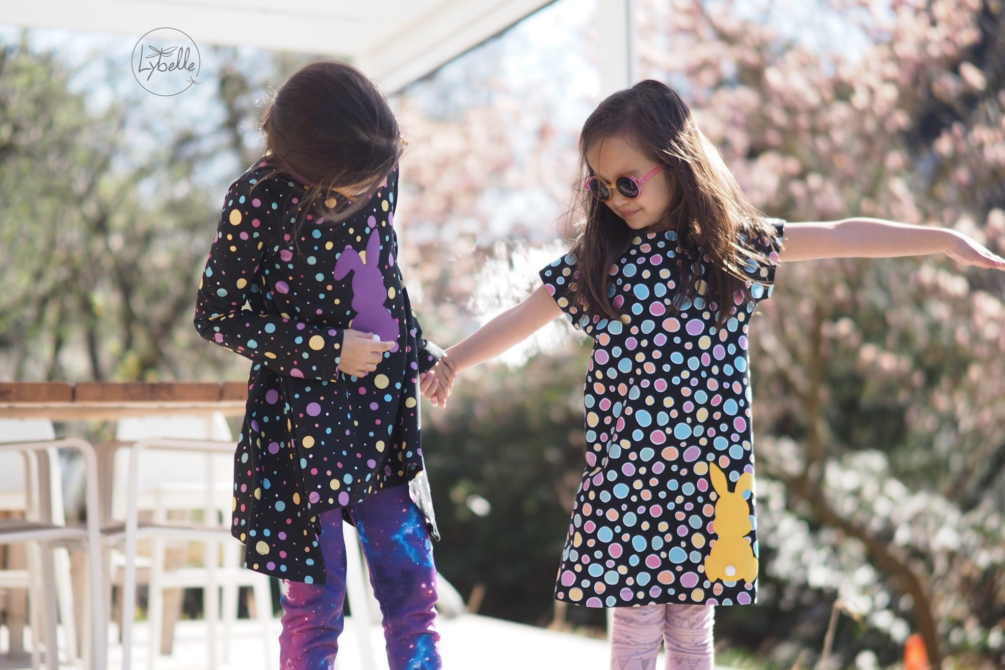 0,5m Bio-Sommersweat Unicorn Dreams Kombi Punkte dunkel