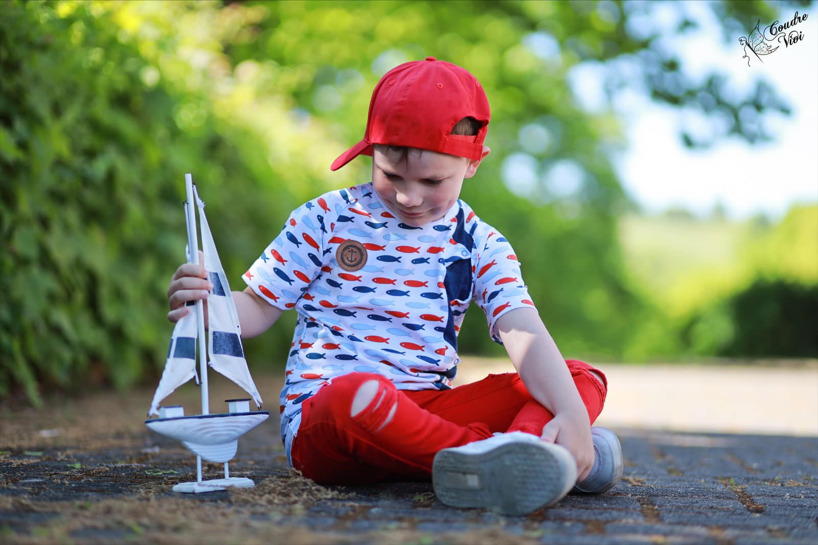 0,5m Bio-Jersey Wal Fische