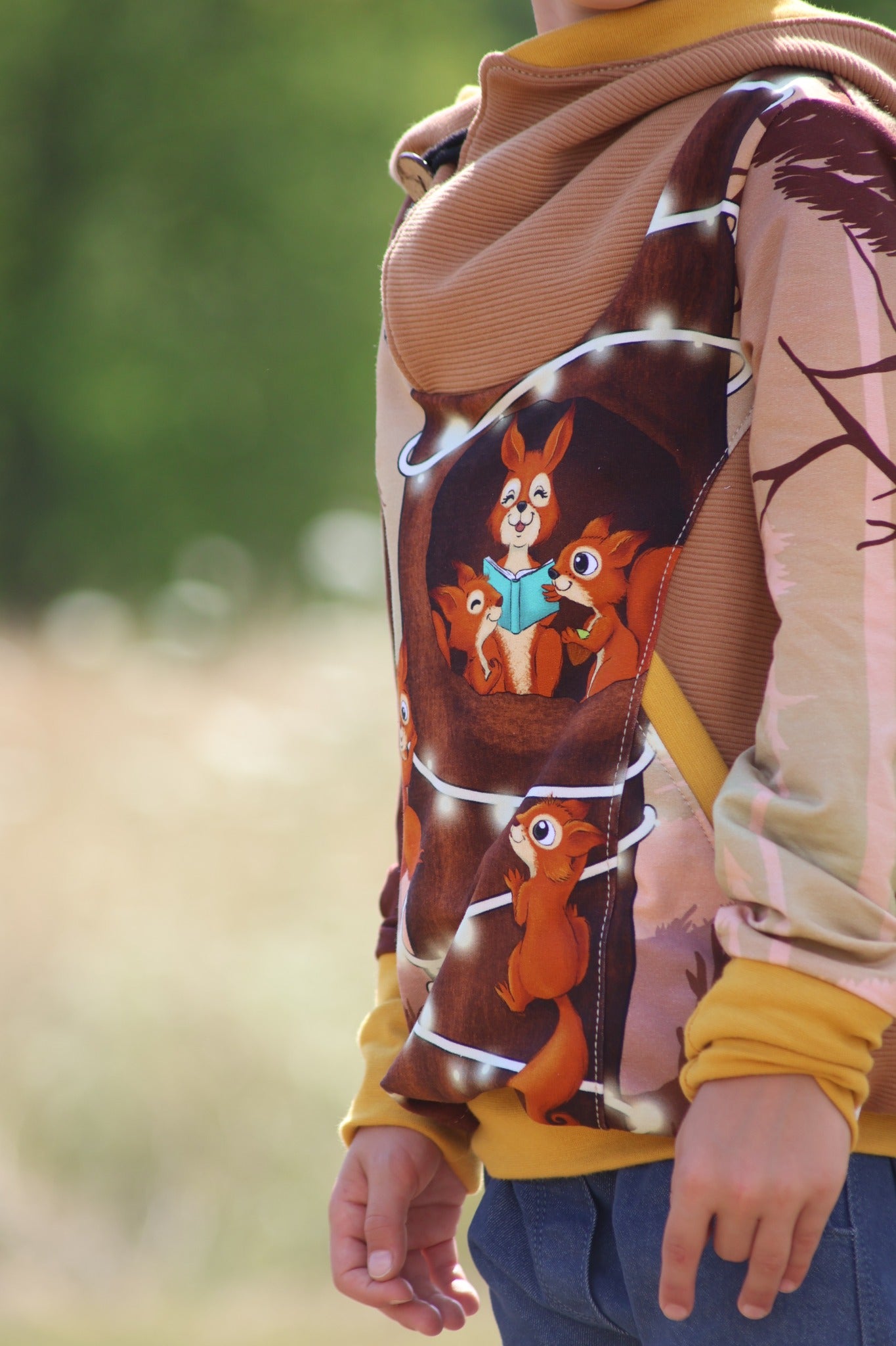 Bio-Sommersweat Eichhörnchenliebe vanillacinnamon