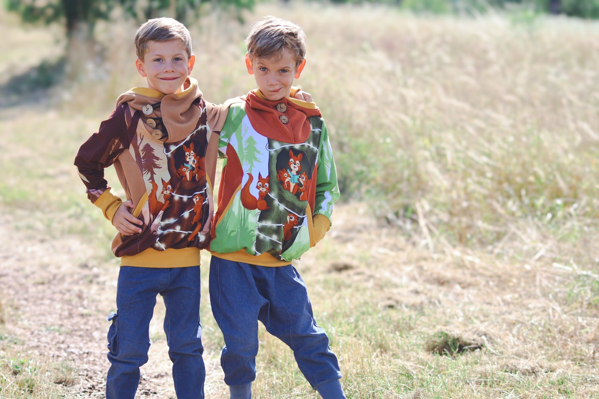 Bio-Sommersweat Eichhörnchenliebe vanillacinnamon