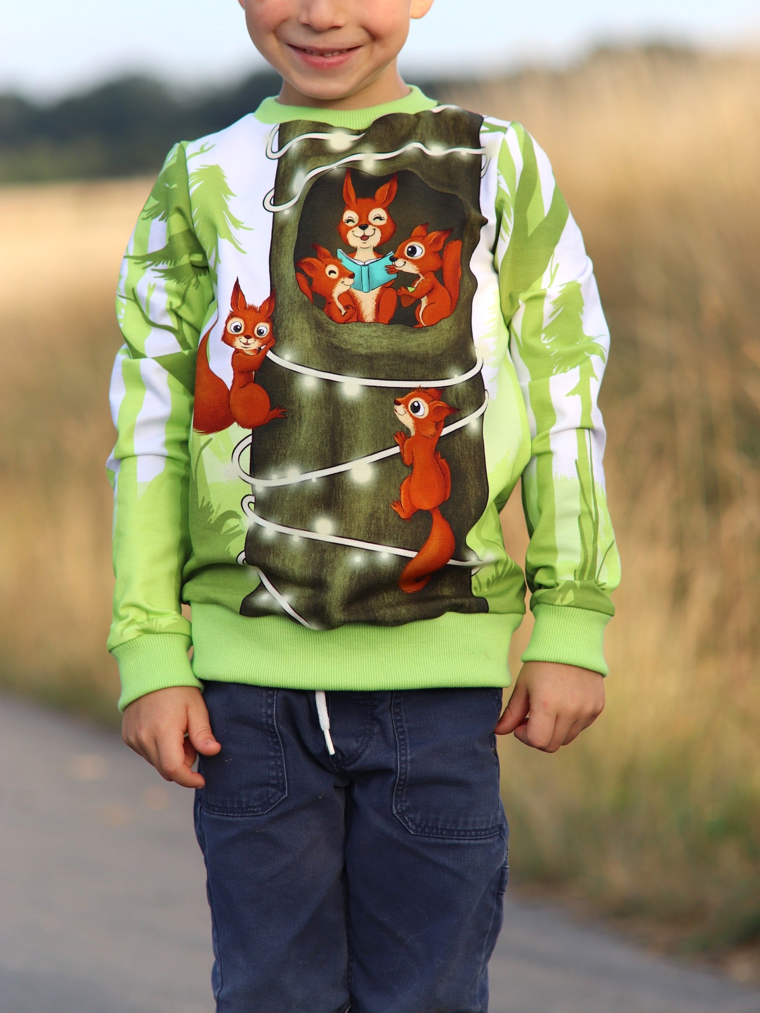 Bio-Sommersweat Eichhörnchenliebe softspring