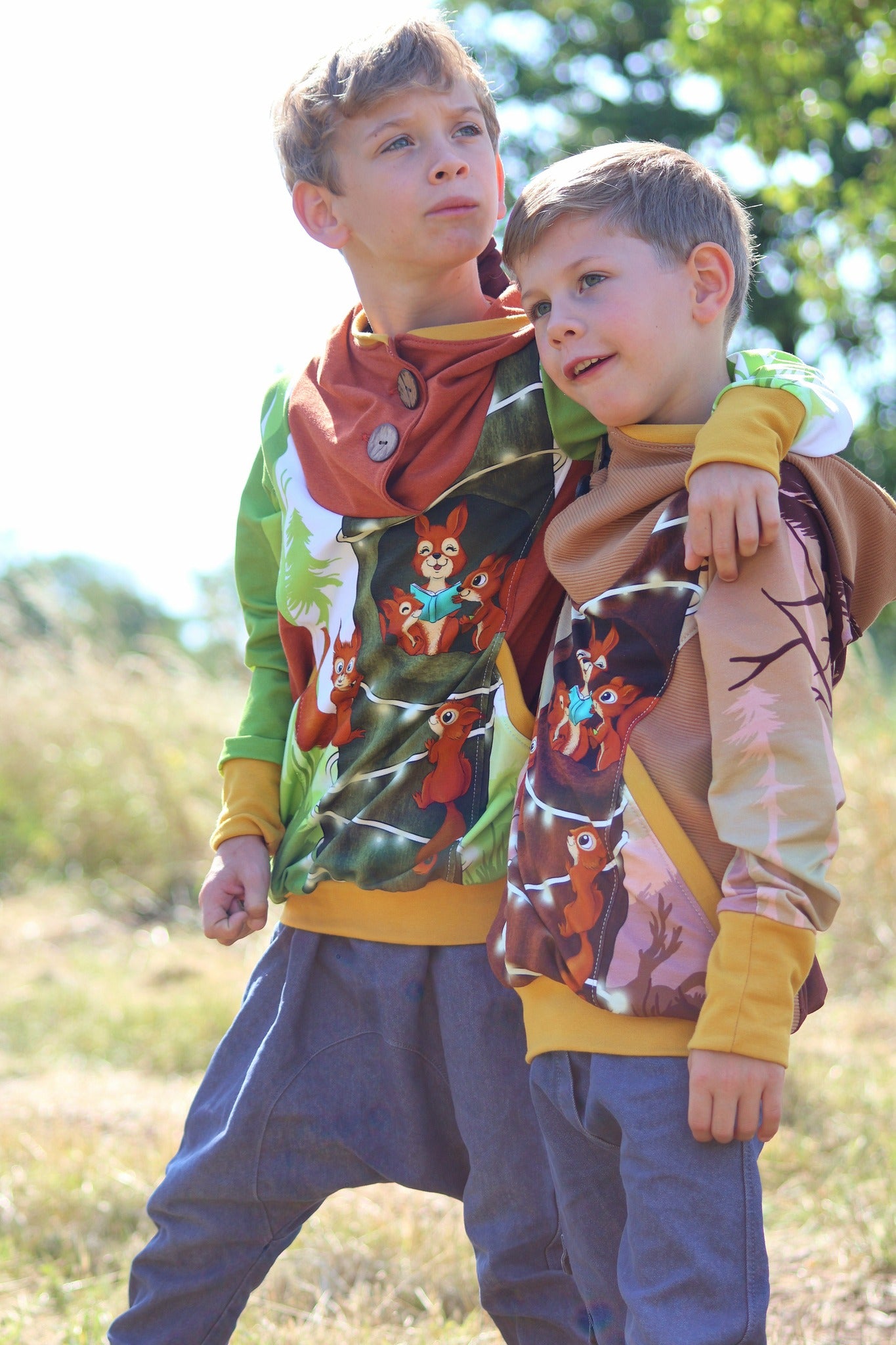 Bio-Sommersweat Eichhörnchenliebe vanillacinnamon