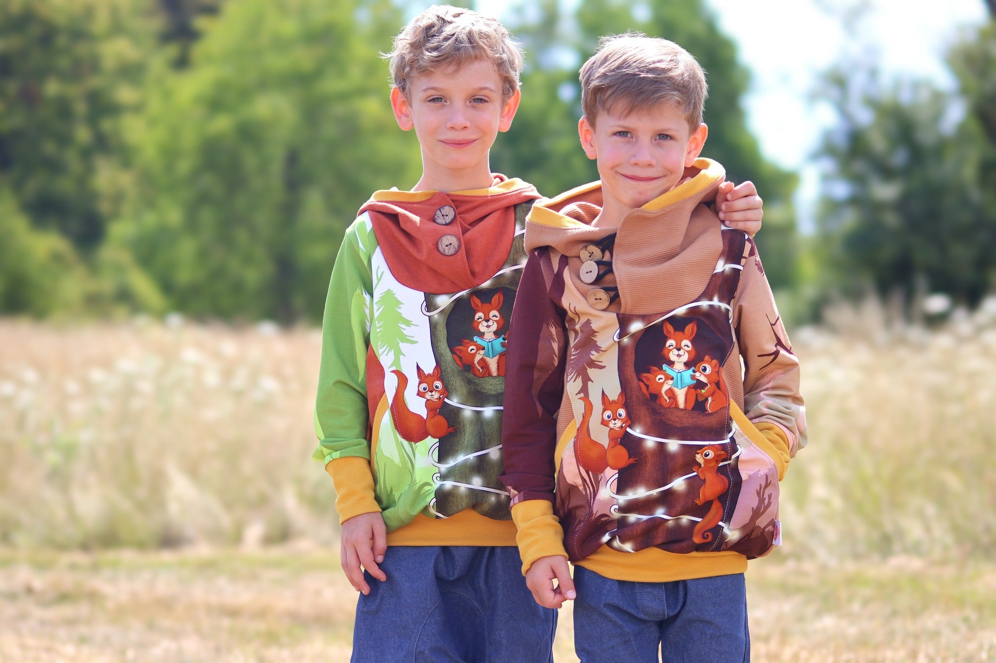 Bio-Sommersweat Eichhörnchenliebe vanillacinnamon