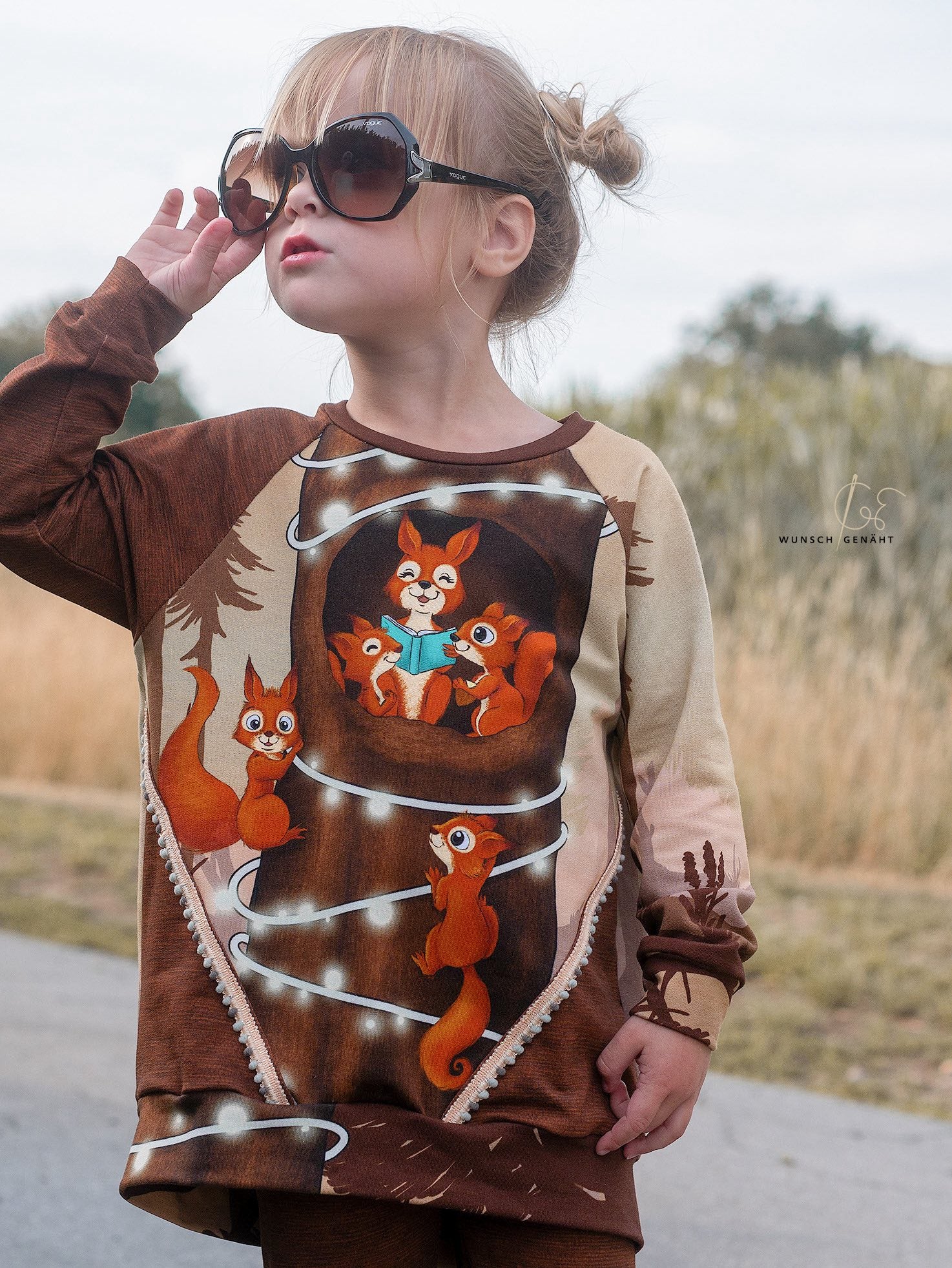 Bio-Sommersweat Eichhörnchenliebe vanillacinnamon