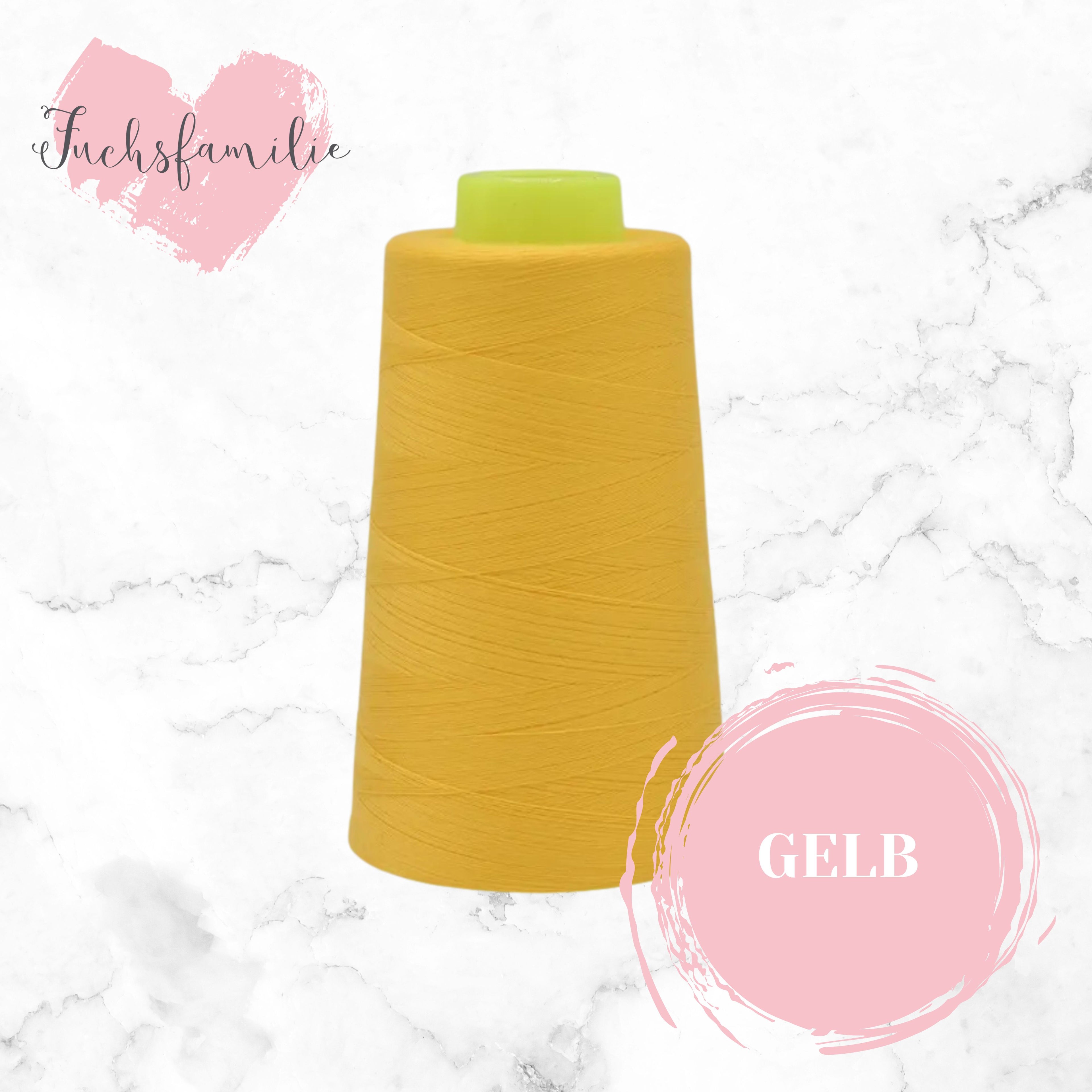 Overlock Garn Gelb 830