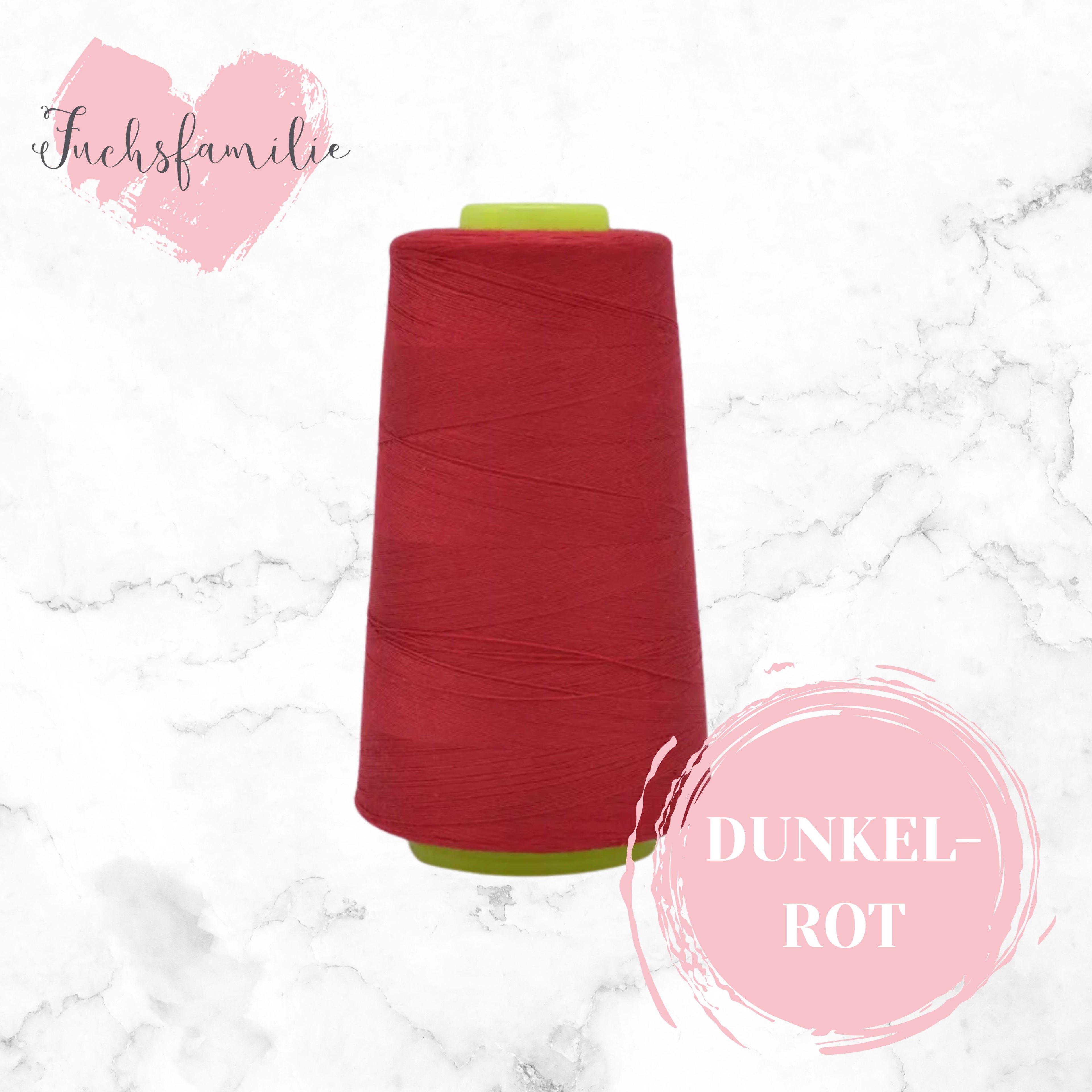 Overlock Garn Dunkelrot 160