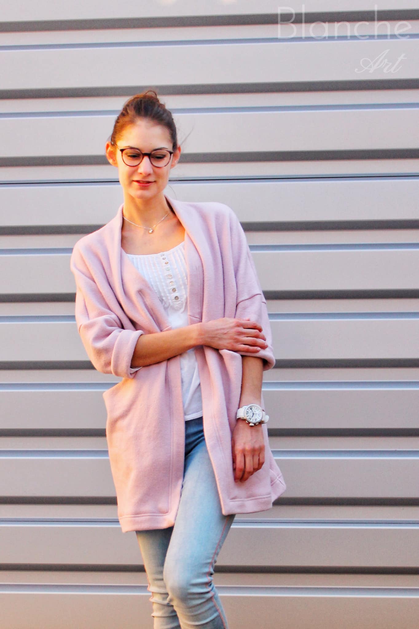 0,5m Bio-Baumwollfleece old rose