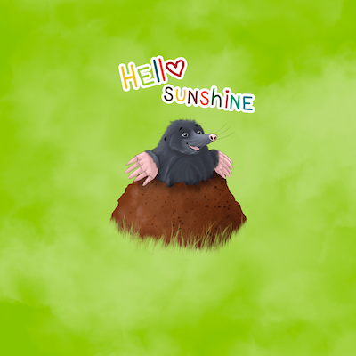 Bio-Jersey MaulwurfLIEBE grün