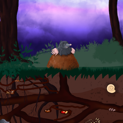 Bio-Jersey MaulwurfLIEBE Tunnel moonlight