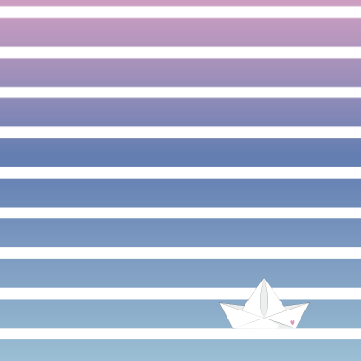 Bio-Jersey Fuchsmatrose blau-pink Streifen – Rapport ca. 58cm (+/- 5cm)