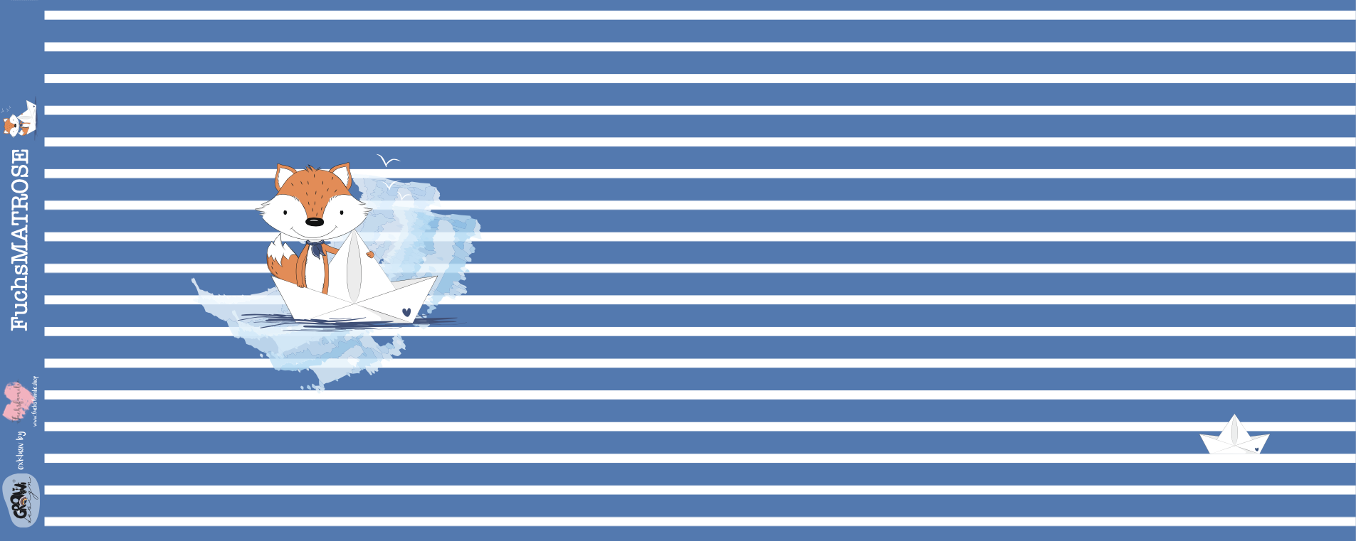 Bio-Jersey Fuchsmatrose blau – Rapport ca. 58cm (+/- 5cm)