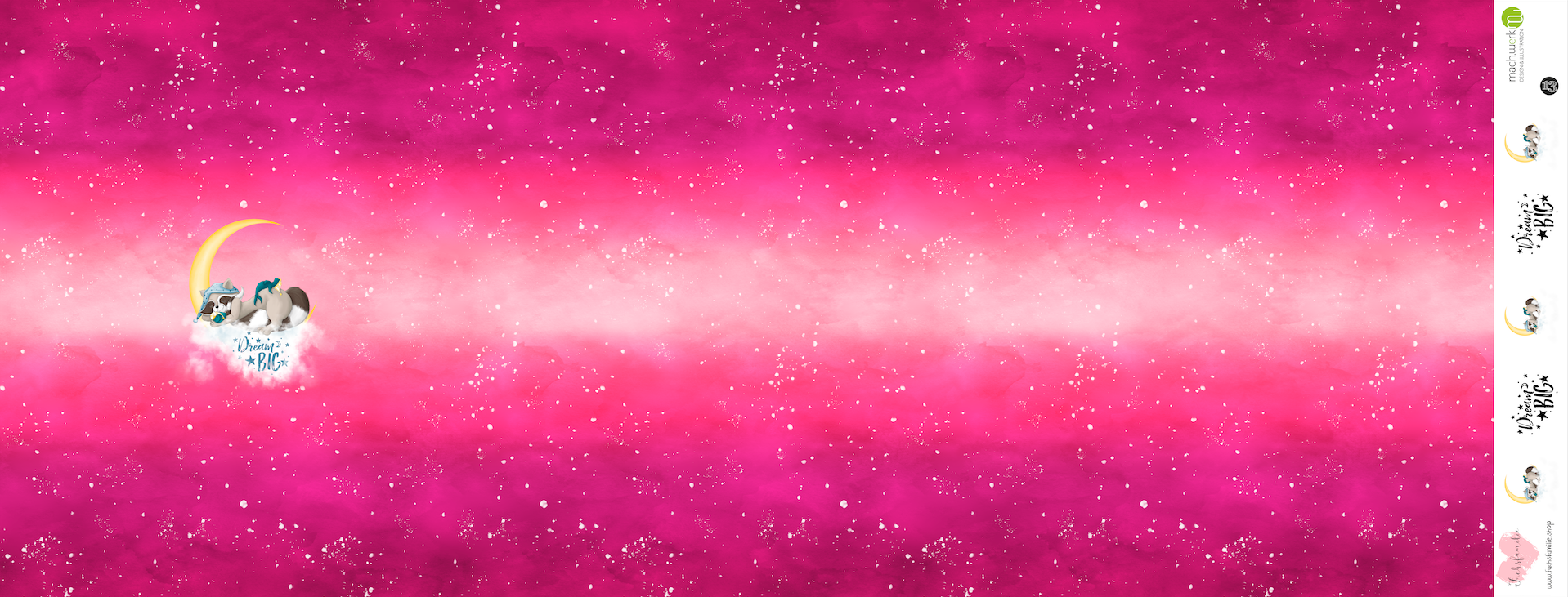 Bio-Jersey Charlie "Dream Big" Verlauf rosa