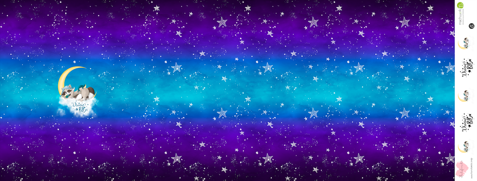 Bio-Jersey Charlie "Dream Big" Verlauf blaulila