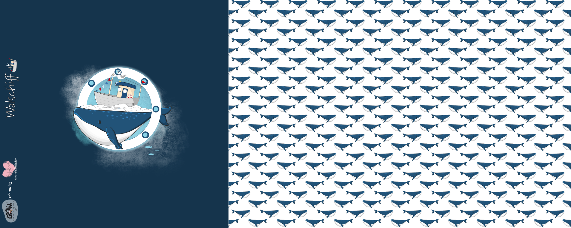 Bio-Jersey Walschiff Wale – Rapport ca. 58cm (+/- 5cm)