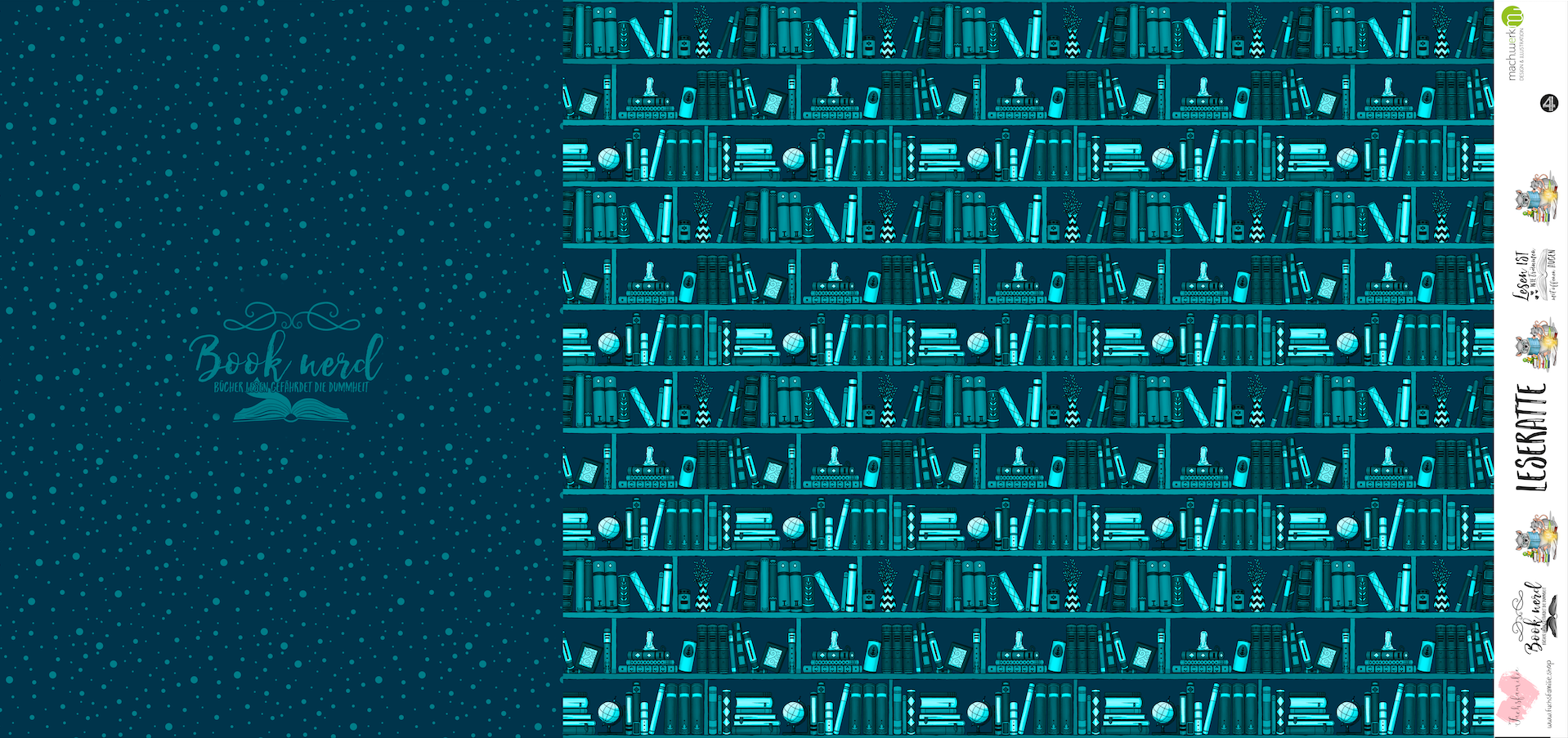 Bio-Jersey "Booknerd" dunkelpetrol