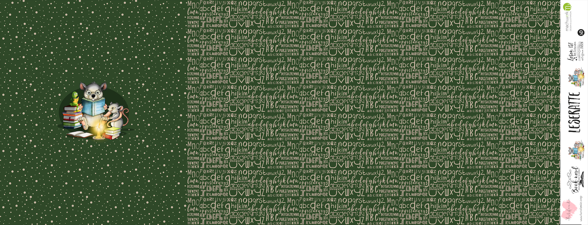 Bio-Jersey Leseratte dunkelolive