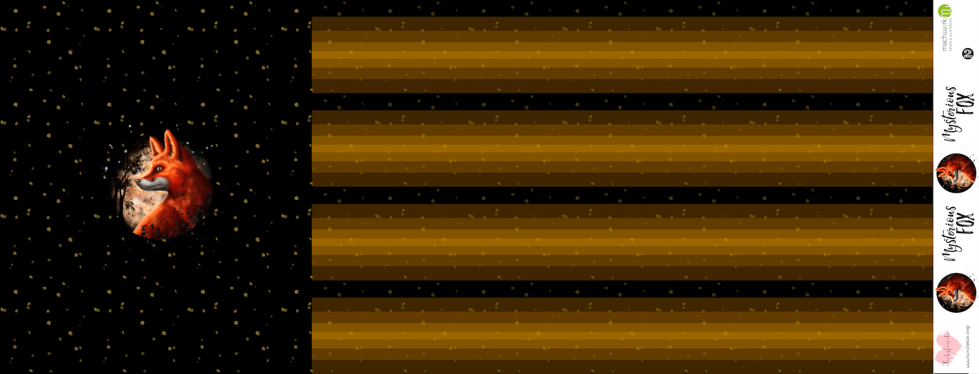 Bio-Jersey Mysterious Fox schwarz-gold