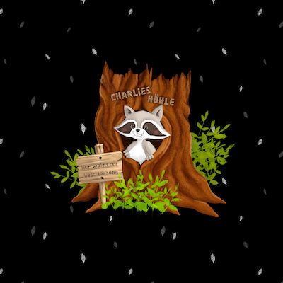 Bio-Jersey Charlies Höhle schwarz