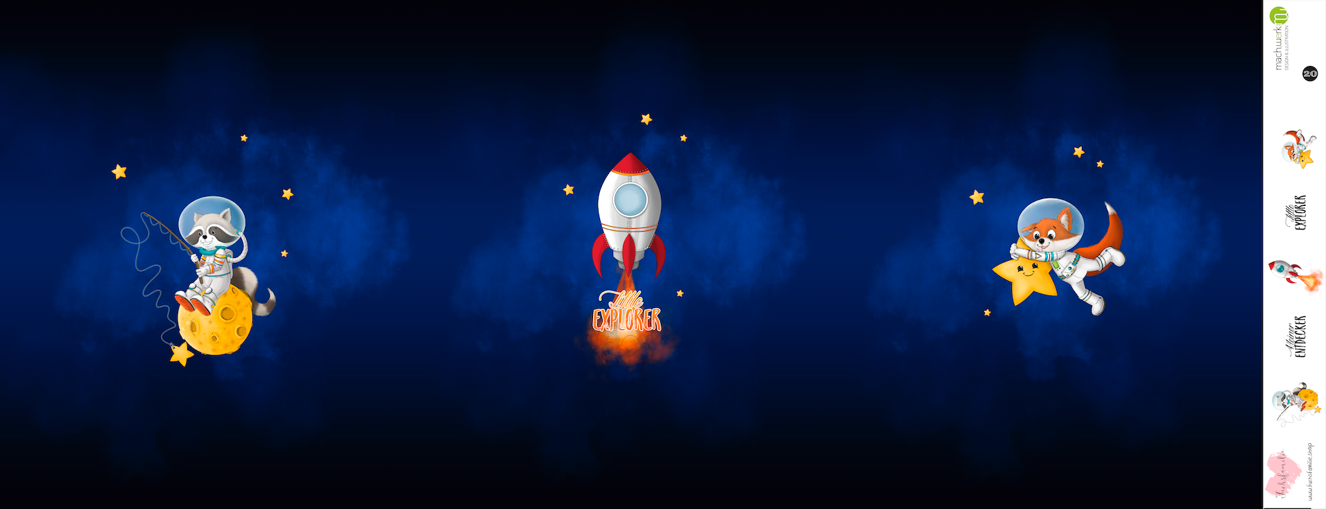 Bio-Jersey Charlie "Little Explorer" blauschwarz