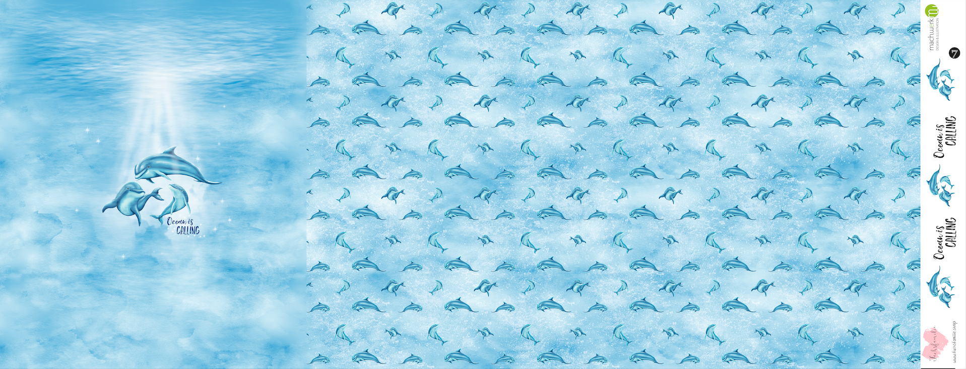 Bio-Jersey "Ocean is calling" babyblau (