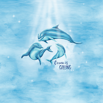 Bio-Jersey "Ocean is calling" babyblau (