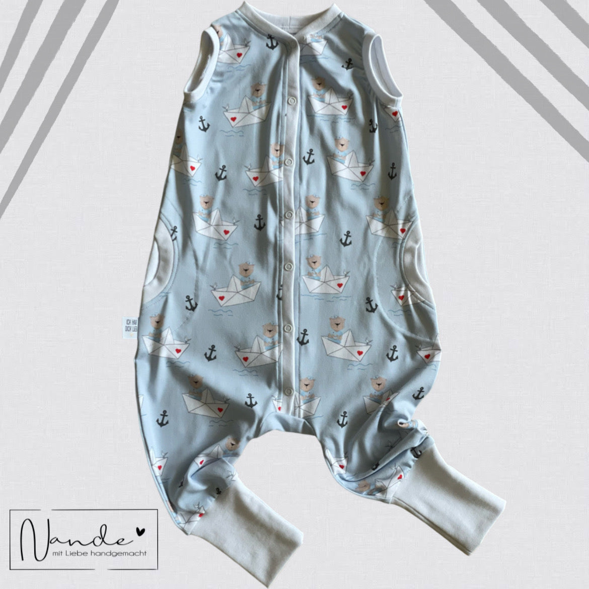Bio-Jersey Hugo hellblau – Rapport ca. 60 cm (+/- 5 cm)