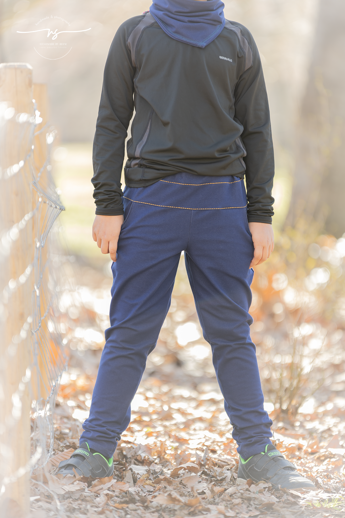 0,5m Denim Sweat "Reem" dark cobalt 027