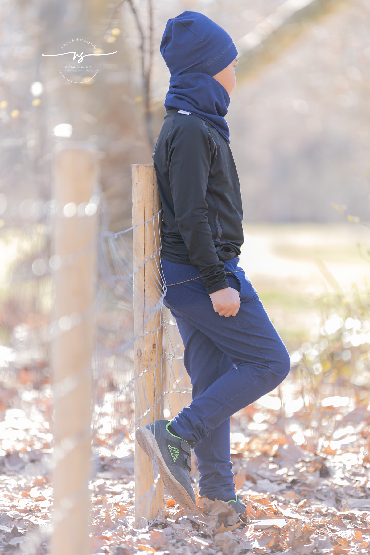 0,5m Denim Sweat "Reem" dark cobalt 027