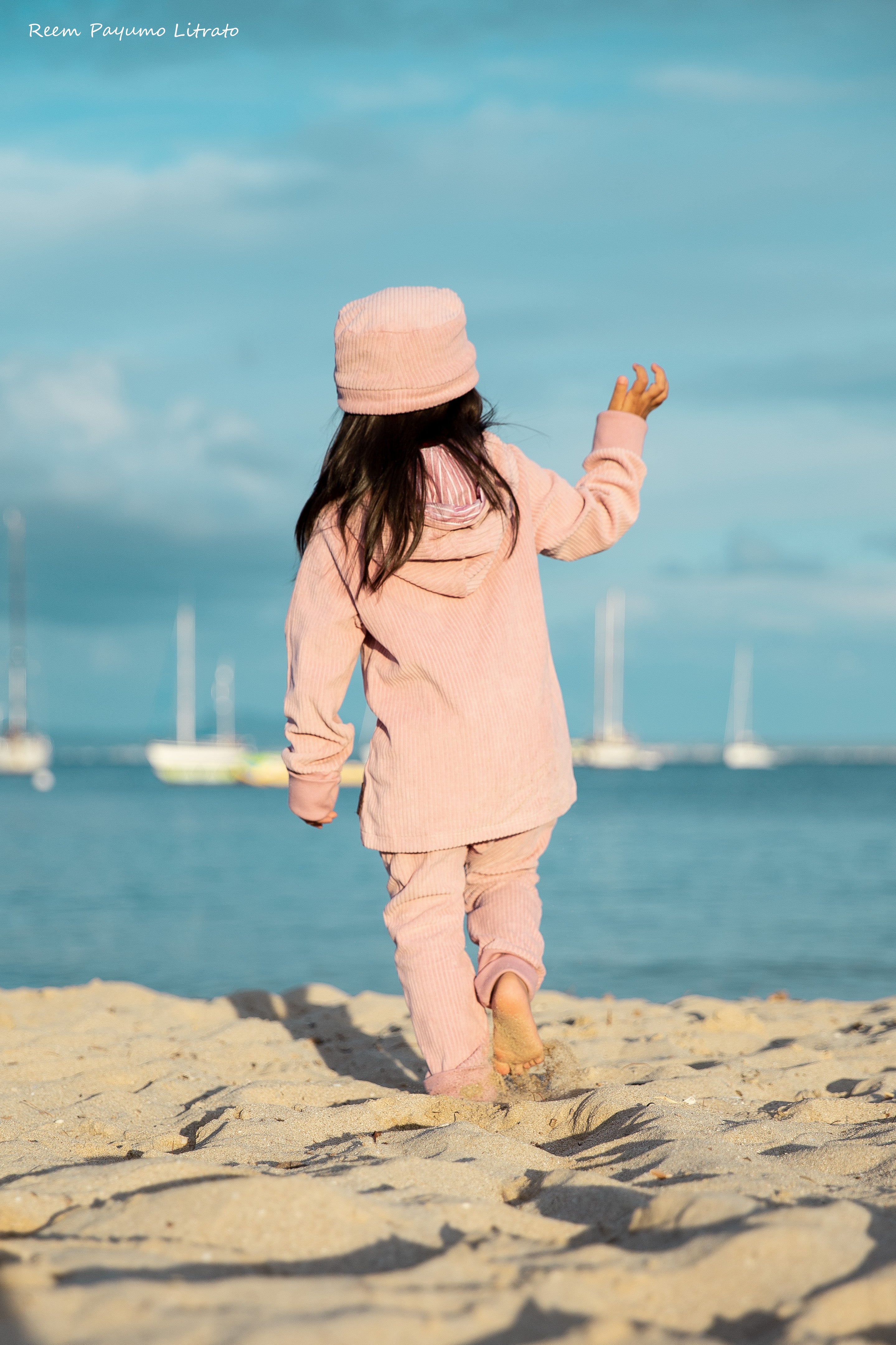 Cord-Hose (gerade Knopfleiste) altrosa