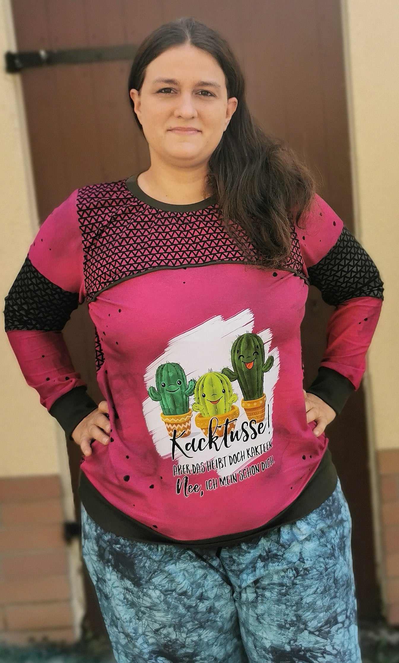 Bio-Jersey Kakteen "Kacktusse" hotpink