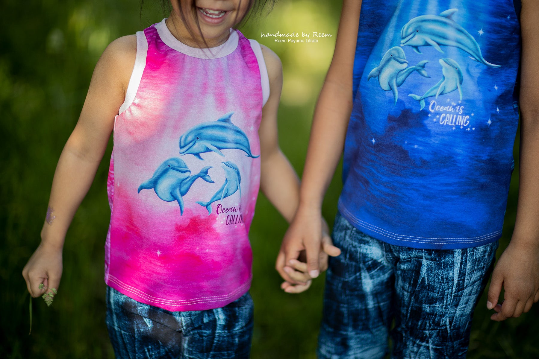 Bio-Jersey "Ocean is calling" Verlauf pink waves (