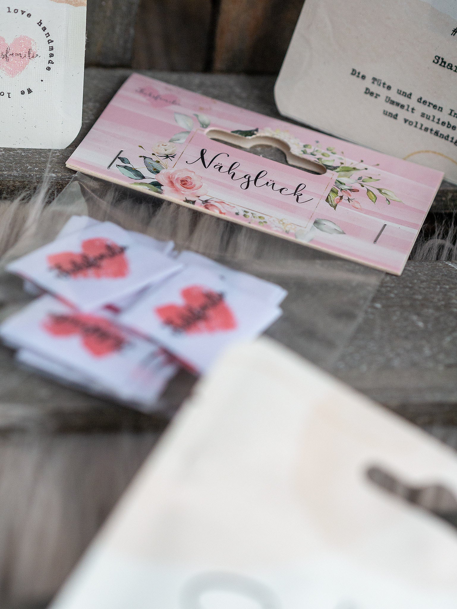 1 Tütchen Fuchsfamilie-Weblabels (enthält 10 Labels)