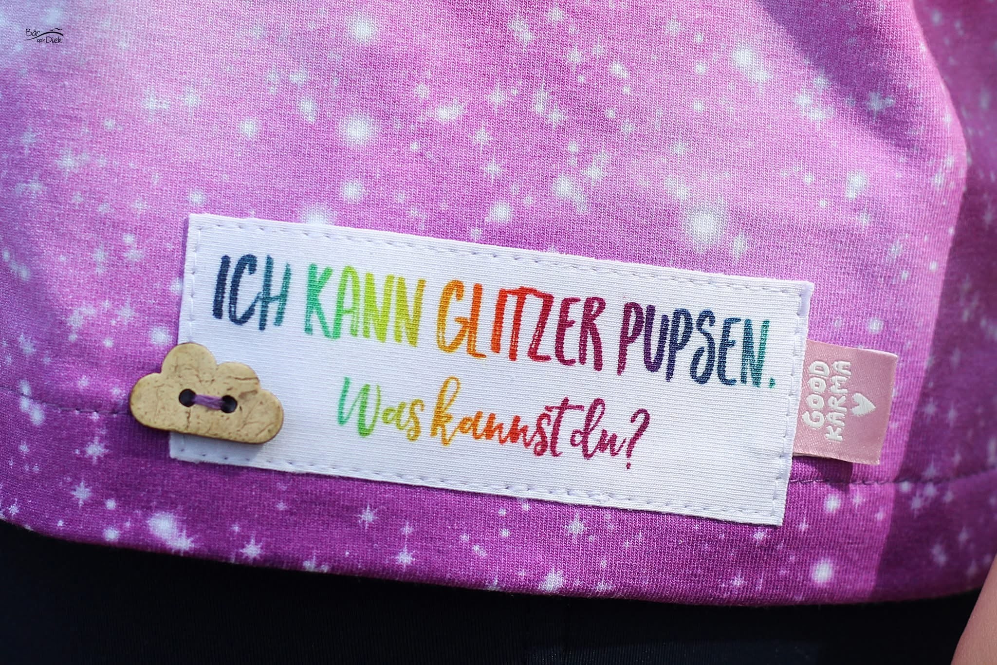 Bio-Jersey Glitzereinhorn blush