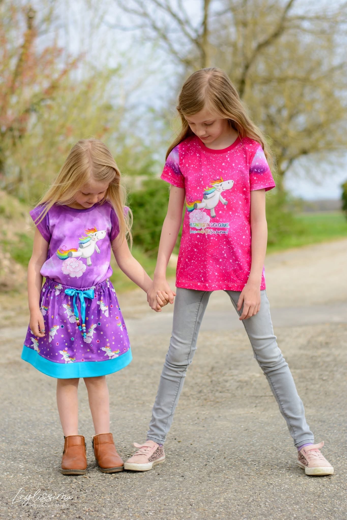 Bio-Jersey Glitzereinhorn lilac