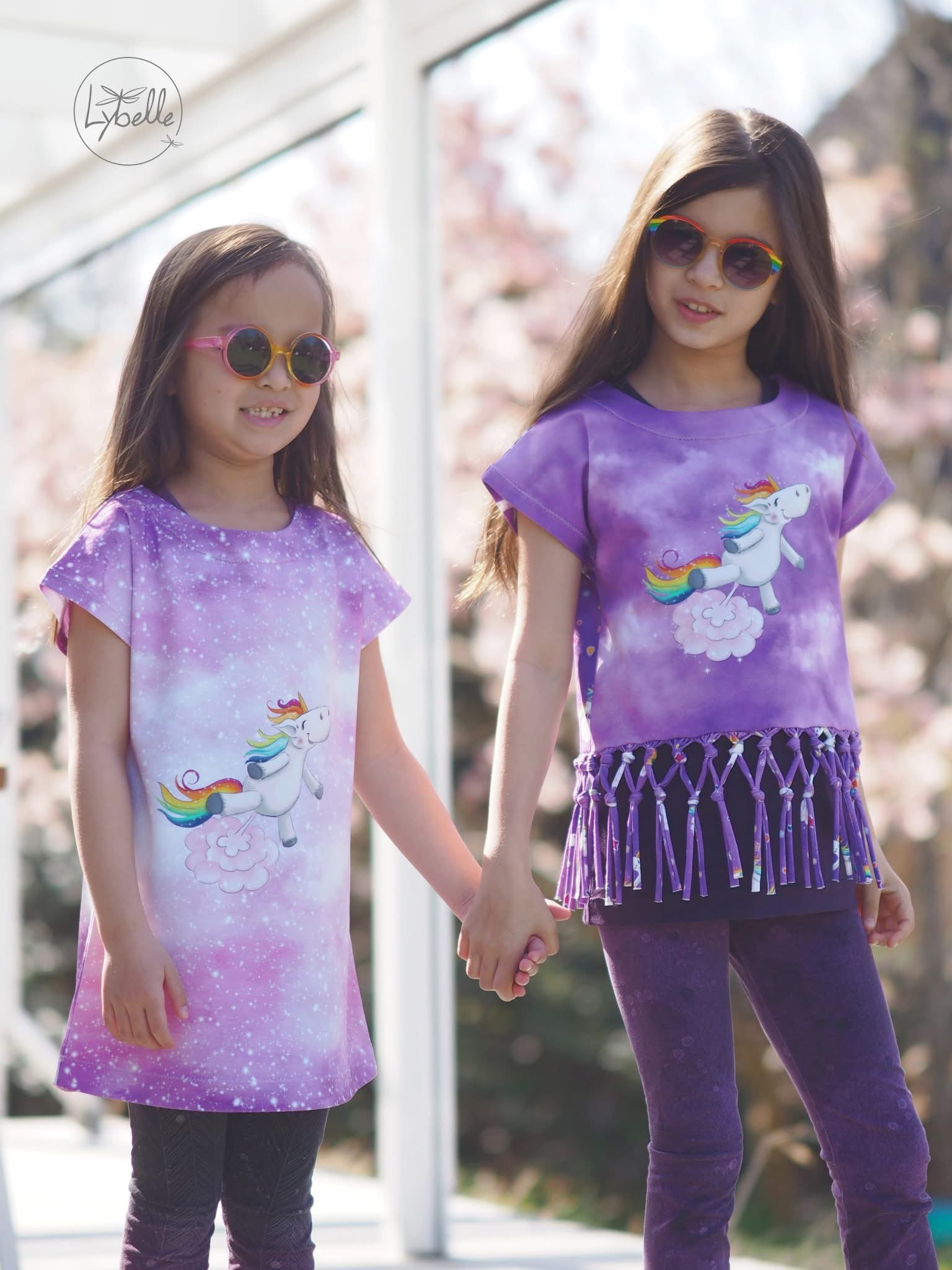 Bio-Jersey Glitzereinhorn blush