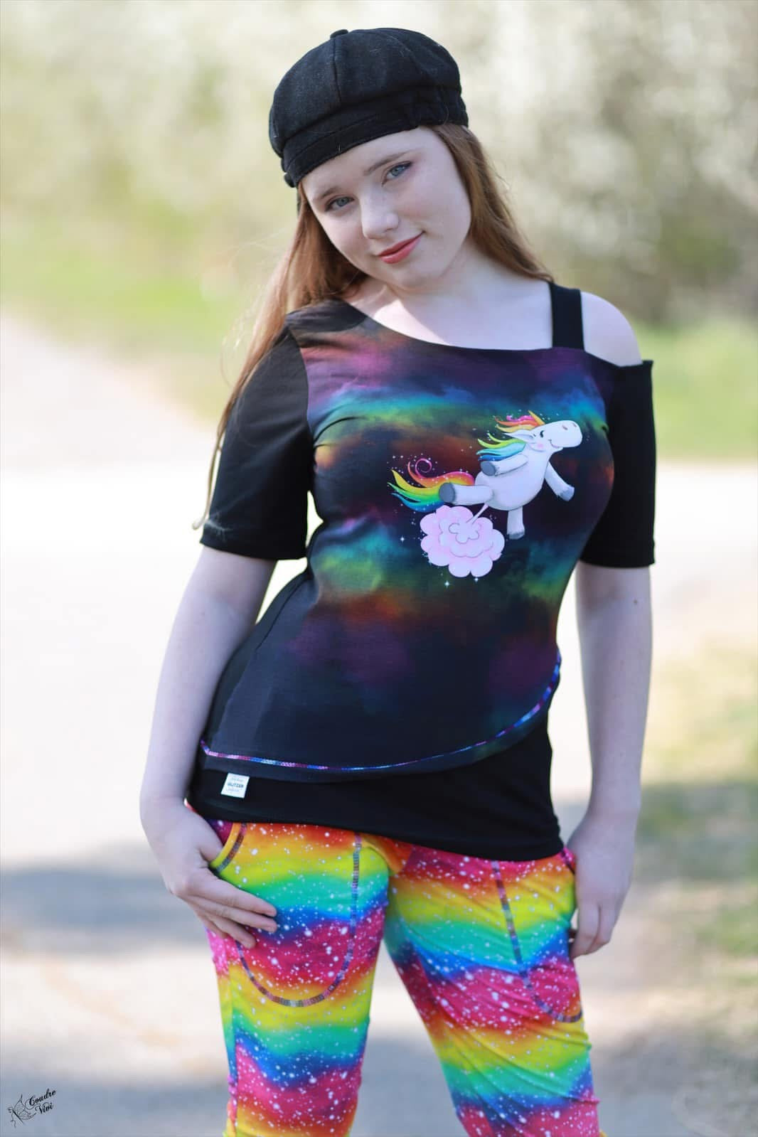 Bio-Jersey Glitzereinhorn darkcandy