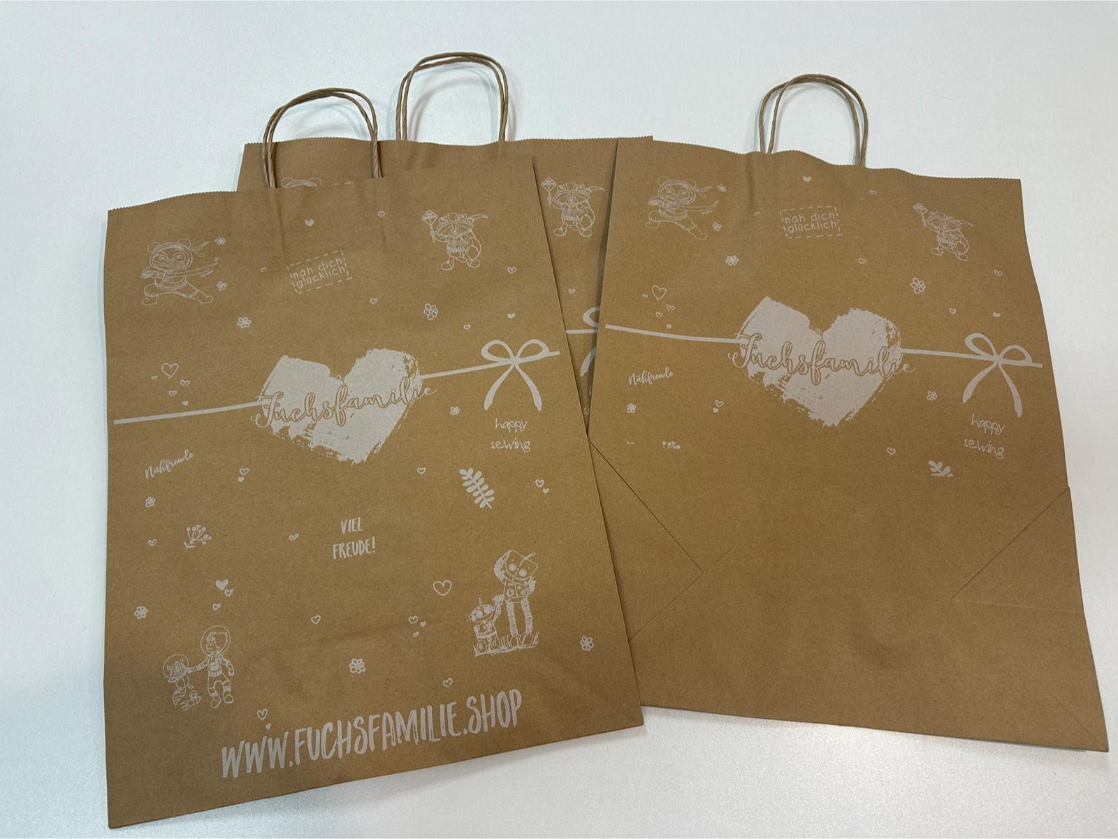 Papiertüten "Fuchsfamilie" – 250 Stück