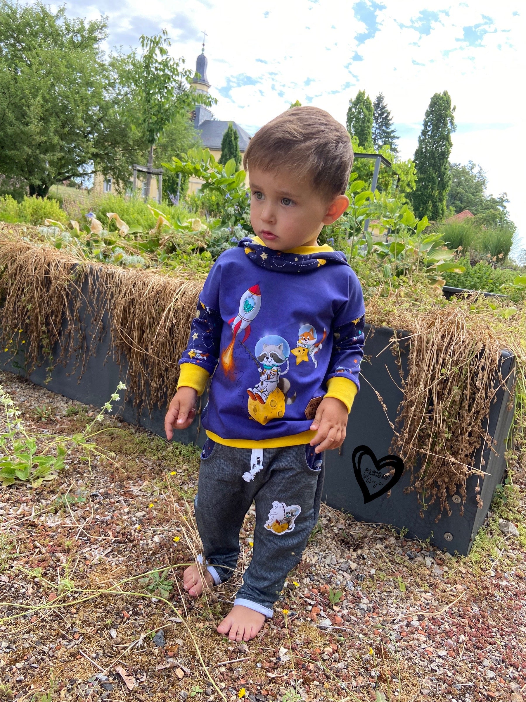 Bio-Jersey Charlie "Little Explorer" königsblau