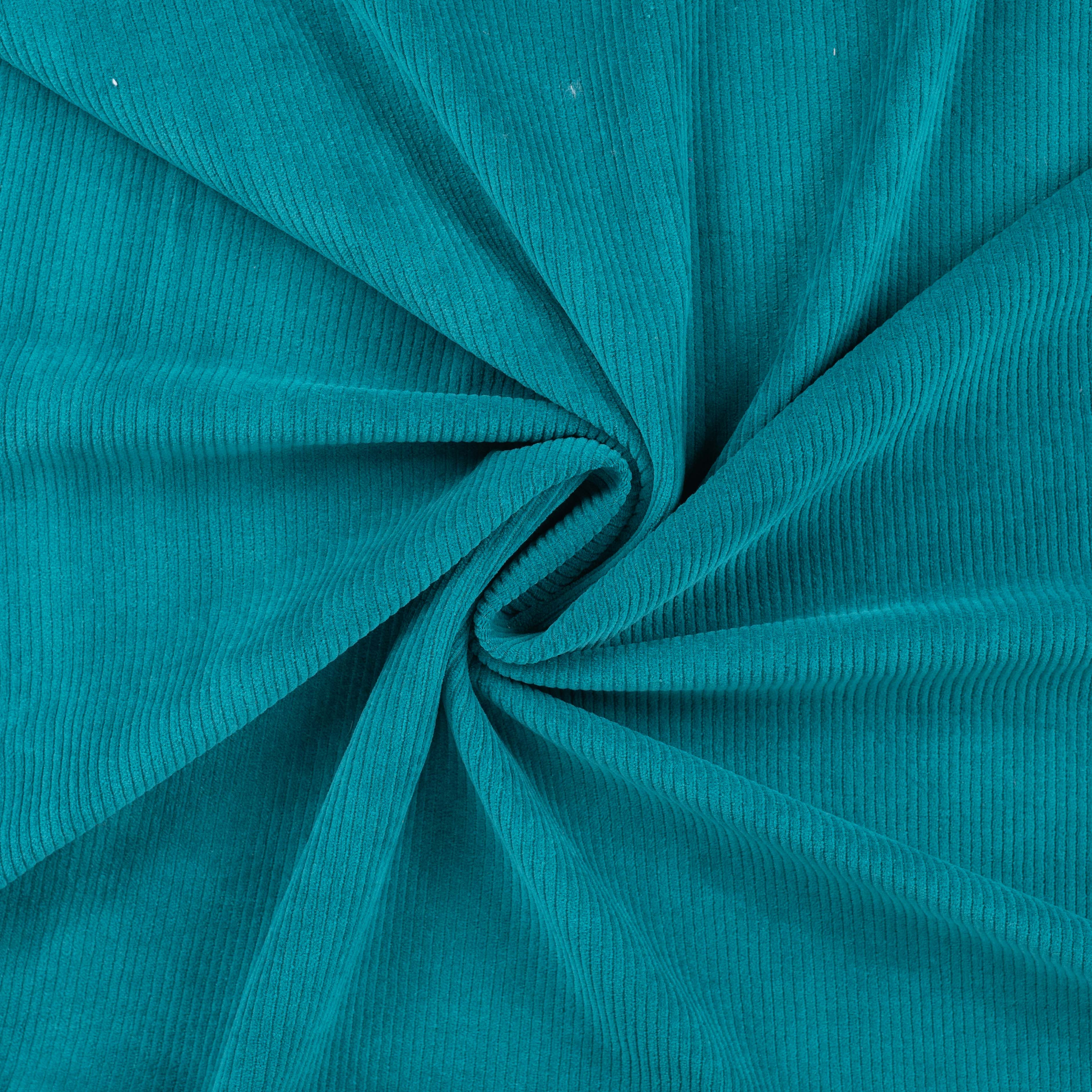 0,5m Velvory Light Petrol  - dehnbar & weich :)