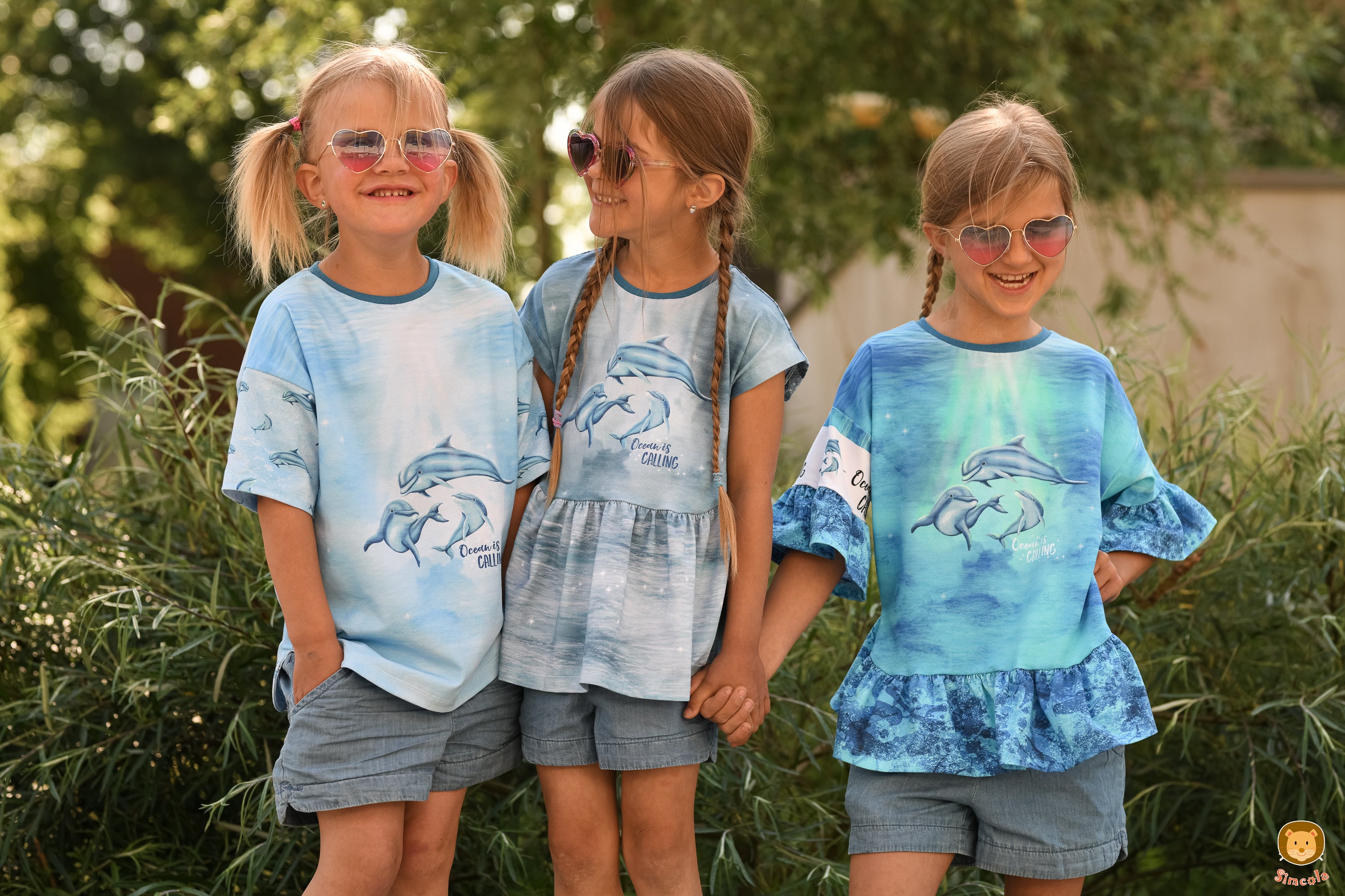 Bio-Jersey "Ocean is calling" babyblau (