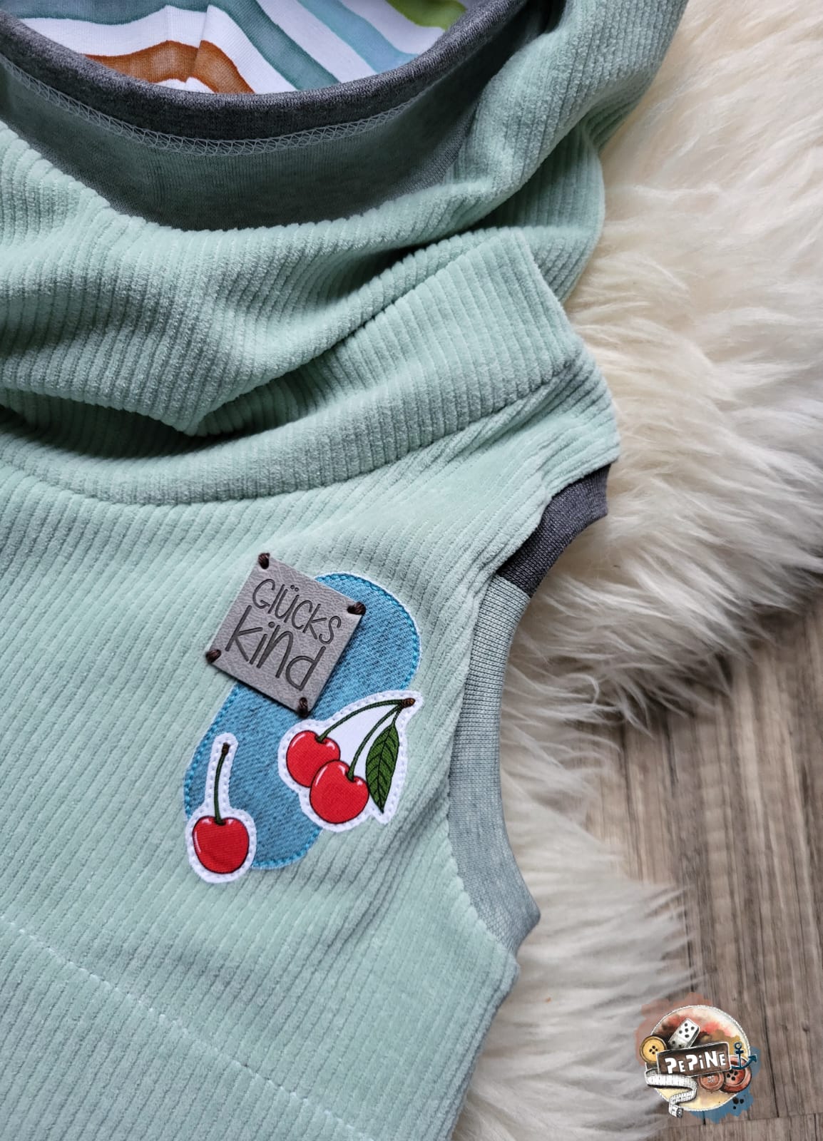 0,5m Velvory Pastel Mint  - dehnbar & weich :)