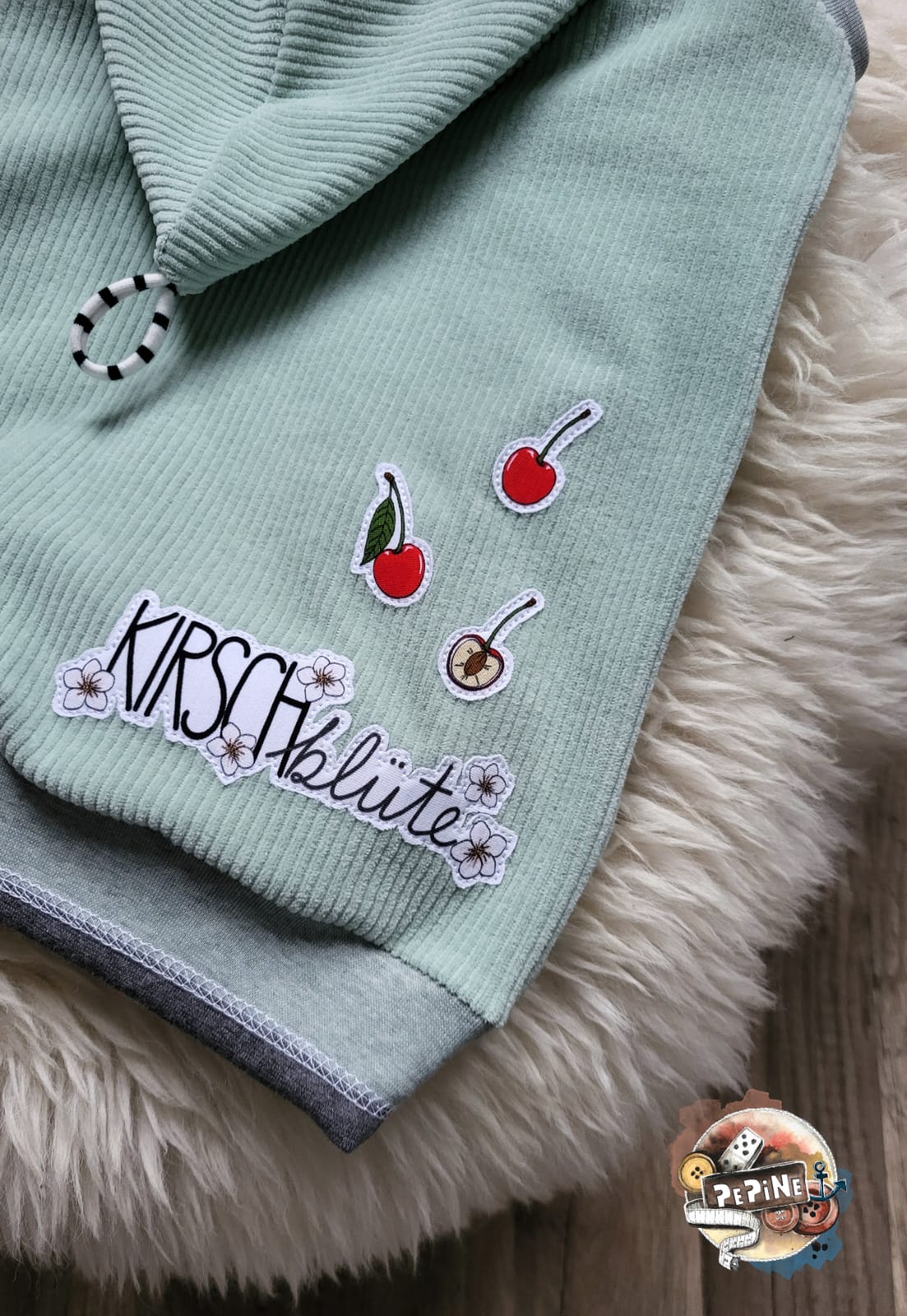 0,5m Velvory Pastel Mint  - dehnbar & weich :)