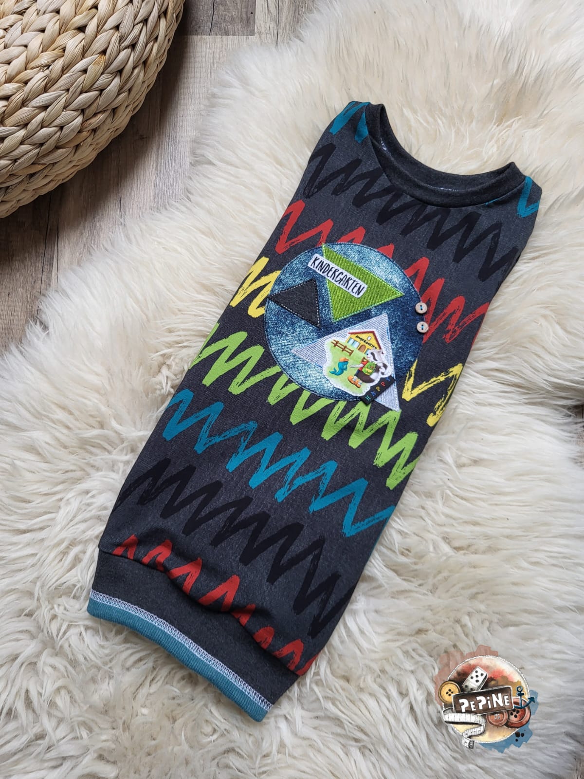 0,5m Bio-Sommersweat Kindergarten-Charlie