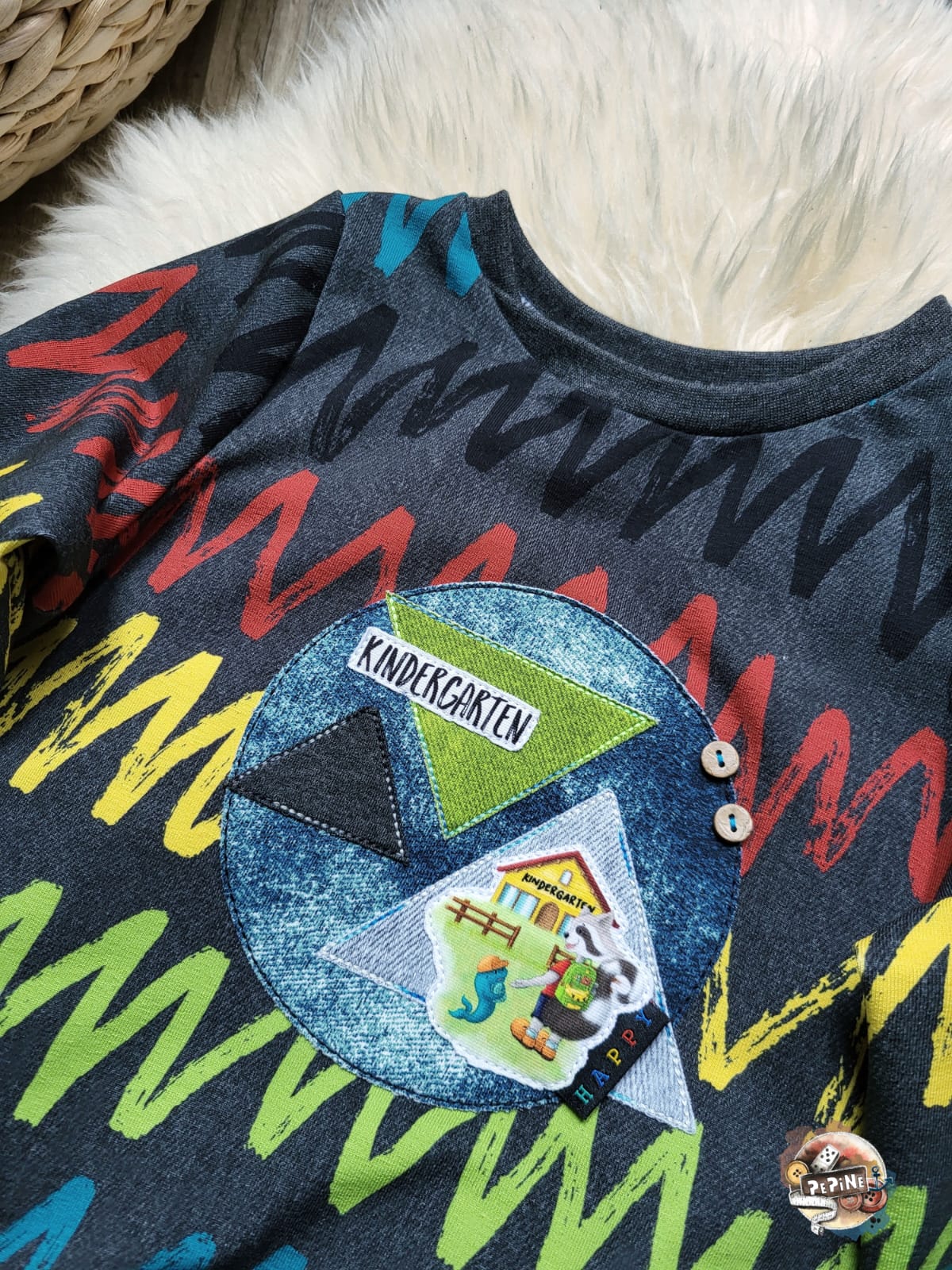 0,5m Bio-Sommersweat Kindergarten-Charlie