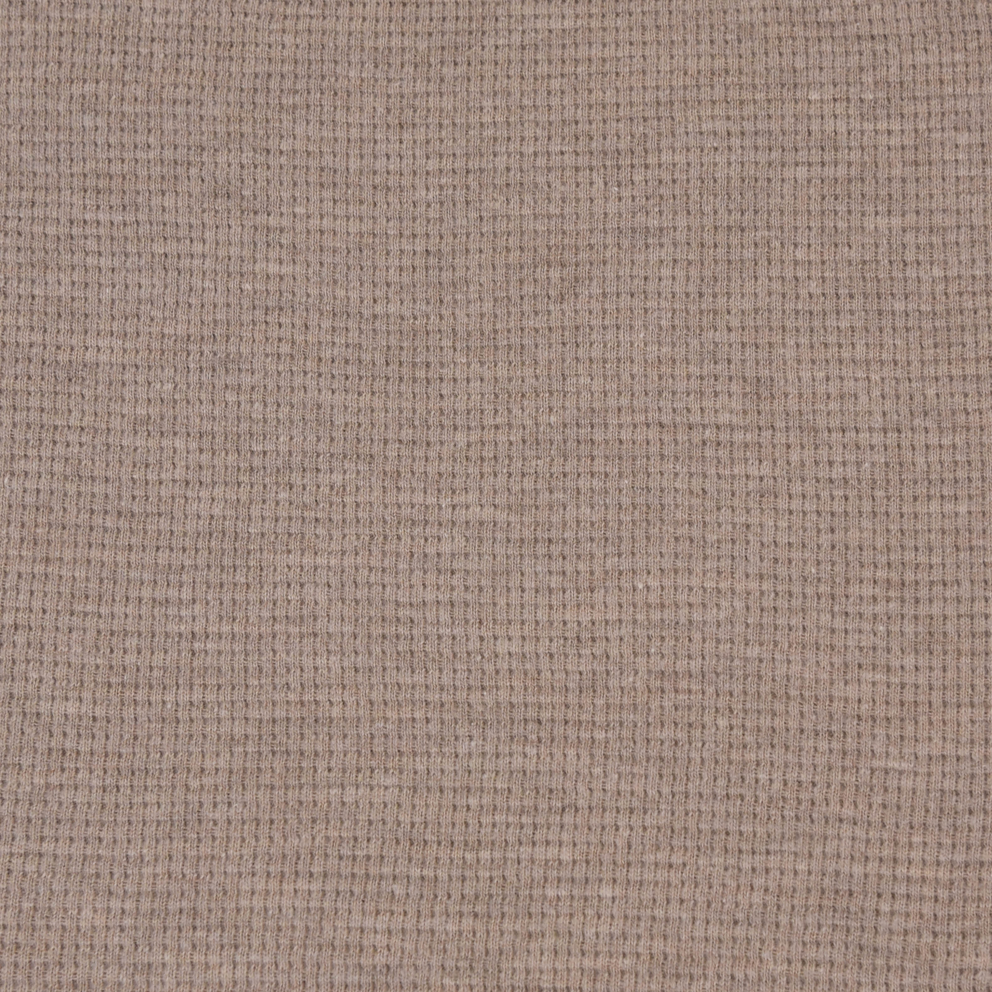 0,5m Ökotex 100 - Waffel-Jersey beige melange