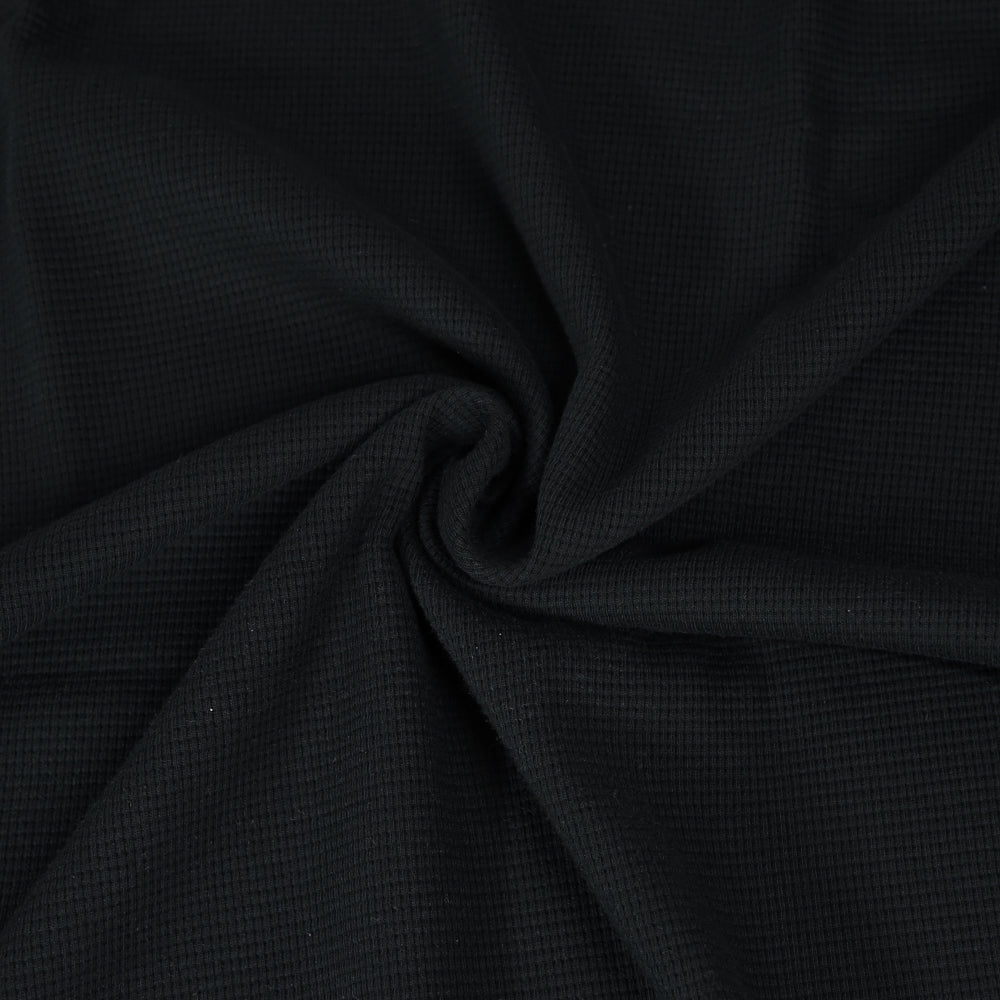 0,5m Ökotex 100 - Waffel-Jersey black
