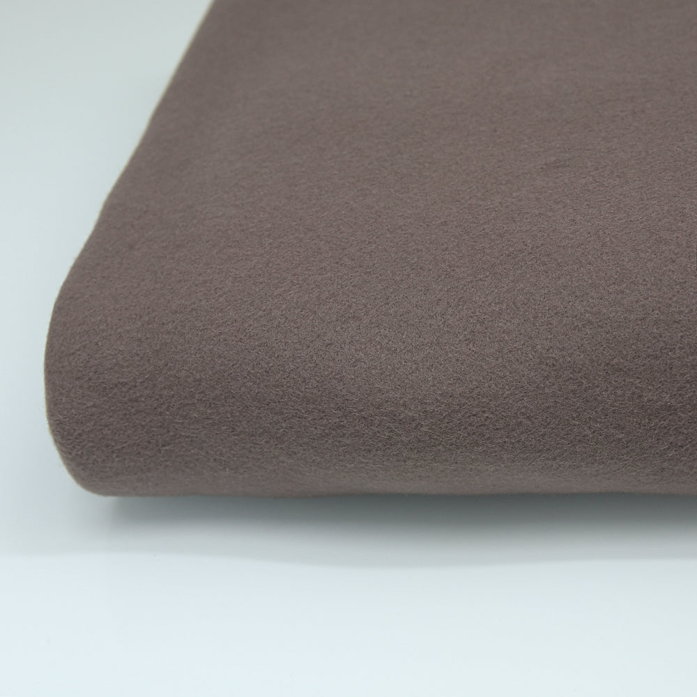 0,5m Bio-Baumwollfleece dusty brown
