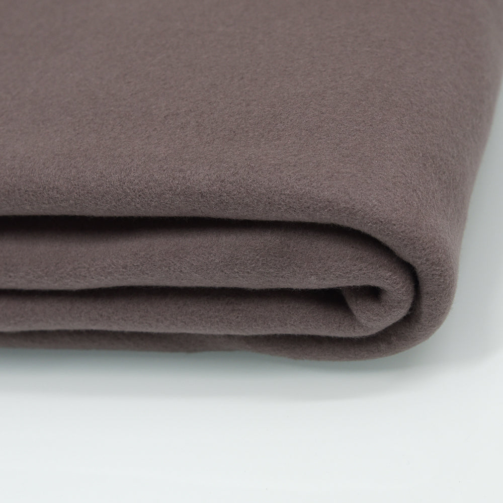 0,5m Bio-Baumwollfleece dusty brown
